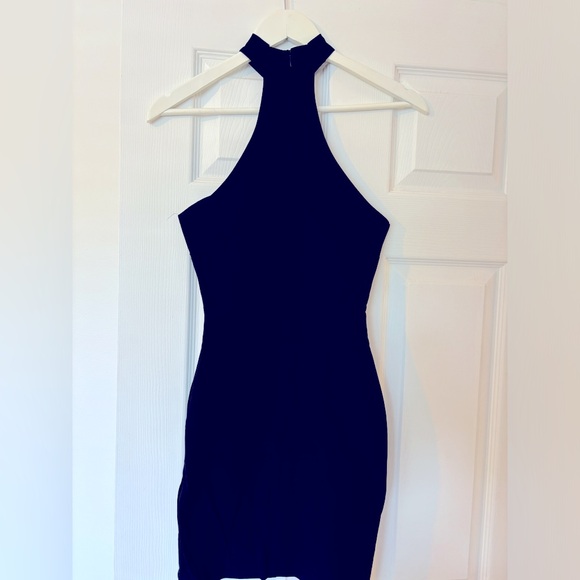 VINTAGE SHOP BLACK DRESS WITH CHOKER SIZE S - Picture 2 of 3